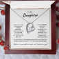 Daughter Always Remember Forever Love Necklace