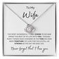 Wife Never Forget Love Knot Necklace