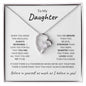 Daughter Always Remember Forever Love Necklace