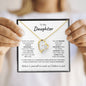 Daughter Always Remember Forever Love Necklace