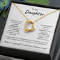 Daughter Always Remember Forever Love Necklace
