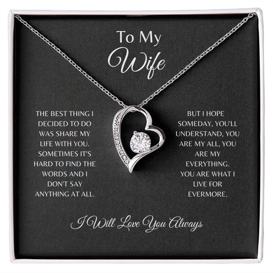 Wife Best Thing Forever Love Necklace